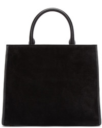 schwarze Shopper Tasche aus Wildleder von Marc Jacobs