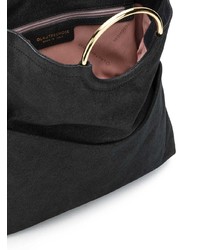 schwarze Shopper Tasche aus Wildleder von L'Autre Chose