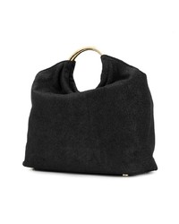 schwarze Shopper Tasche aus Wildleder von L'Autre Chose
