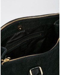 schwarze Shopper Tasche aus Wildleder von Asos