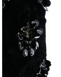 schwarze Shopper Tasche aus Wildleder von Miu Miu