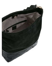 schwarze Shopper Tasche aus Wildleder von Welden