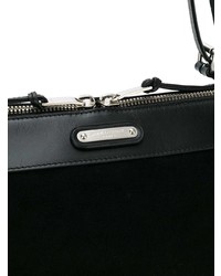 schwarze Shopper Tasche aus Wildleder von Saint Laurent