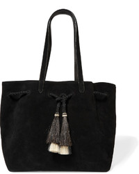 schwarze Shopper Tasche aus Wildleder von Loeffler Randall