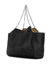 schwarze Shopper Tasche aus Wildleder von Stella McCartney