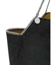 schwarze Shopper Tasche aus Wildleder von Stella McCartney