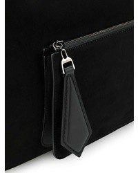 schwarze Shopper Tasche aus Wildleder von Max Mara