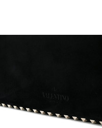 schwarze Shopper Tasche aus Wildleder von Valentino Garavani