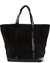 schwarze Shopper Tasche aus Wildleder von Vanessa Bruno