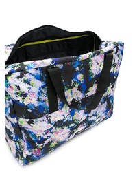 schwarze Shopper Tasche mit Blumenmuster von Eastpak