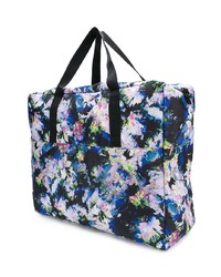 schwarze Shopper Tasche mit Blumenmuster von Eastpak