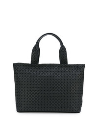 schwarze Shopper Tasche mit geometrischem Muster von Bao Bao Issey Miyake