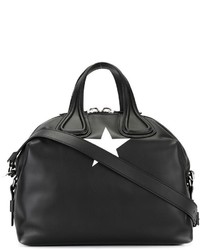 schwarze Shopper Tasche mit Sternenmuster von Givenchy