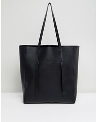 schwarze Shopper Tasche von Asos
