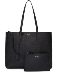 schwarze Shopper Tasche von Saint Laurent