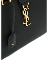 schwarze Shopper Tasche von Saint Laurent