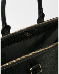 schwarze Shopper Tasche von Asos