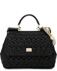 schwarze Shopper Tasche von Dolce & Gabbana