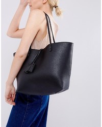 schwarze Shopper Tasche von Street Level