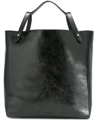 schwarze Shopper Tasche von Jil Sander