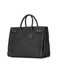 schwarze Shopper Tasche von Saint Laurent