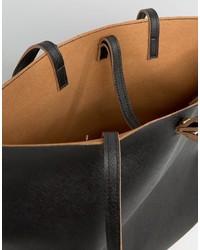 schwarze Shopper Tasche von Pieces