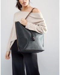 schwarze Shopper Tasche von Pieces