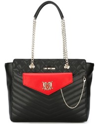 schwarze Shopper Tasche von Love Moschino