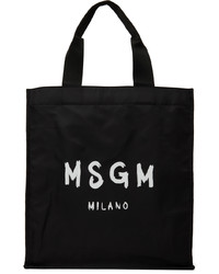 schwarze Shopper Tasche von MSGM