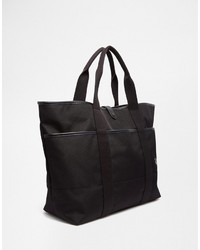 schwarze Shopper Tasche von Fred Perry