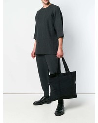 schwarze Shopper Tasche von Homme Plissé Issey Miyake