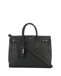 schwarze Shopper Tasche von Saint Laurent