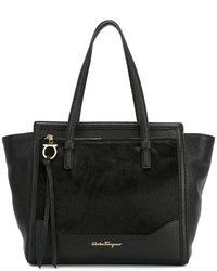 schwarze Shopper Tasche von Salvatore Ferragamo