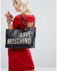 schwarze Shopper Tasche von Love Moschino