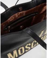 schwarze Shopper Tasche von Love Moschino