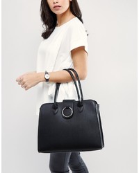 schwarze Shopper Tasche von Asos