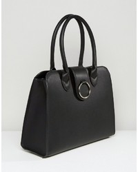 schwarze Shopper Tasche von Asos