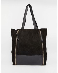 schwarze Shopper Tasche von Warehouse