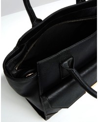 schwarze Shopper Tasche von Asos