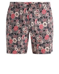 schwarze Shorts mit Blumenmuster von Club Monaco