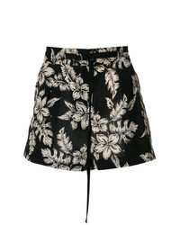 schwarze Shorts mit Blumenmuster von Moncler