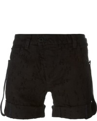 schwarze Shorts mit Destroyed-Effekten von 11 By Boris Bidjan Saberi