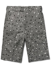 schwarze Shorts mit Hahnentritt-Muster von Paul Smith