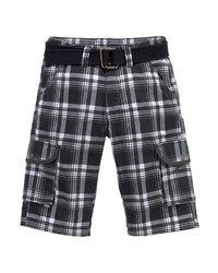 schwarze Shorts mit Schottenmuster von Arizona