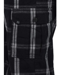 schwarze Shorts mit Schottenmuster von BLEND
