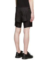 schwarze Shorts von Satisfy