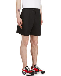 schwarze Shorts von Raf Simons