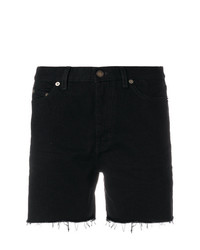 schwarze Shorts von Saint Laurent