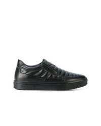 schwarze Slip-On Sneakers aus Leder von Baldinini