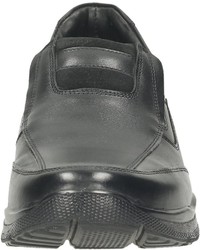 schwarze Slip-On Sneakers aus Leder von Bama